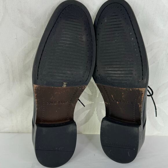 Cole Haan Benton Plain Derby Dress Shoe Mens Black Leather C24119 Size 8.5 - Picture 6 of 6